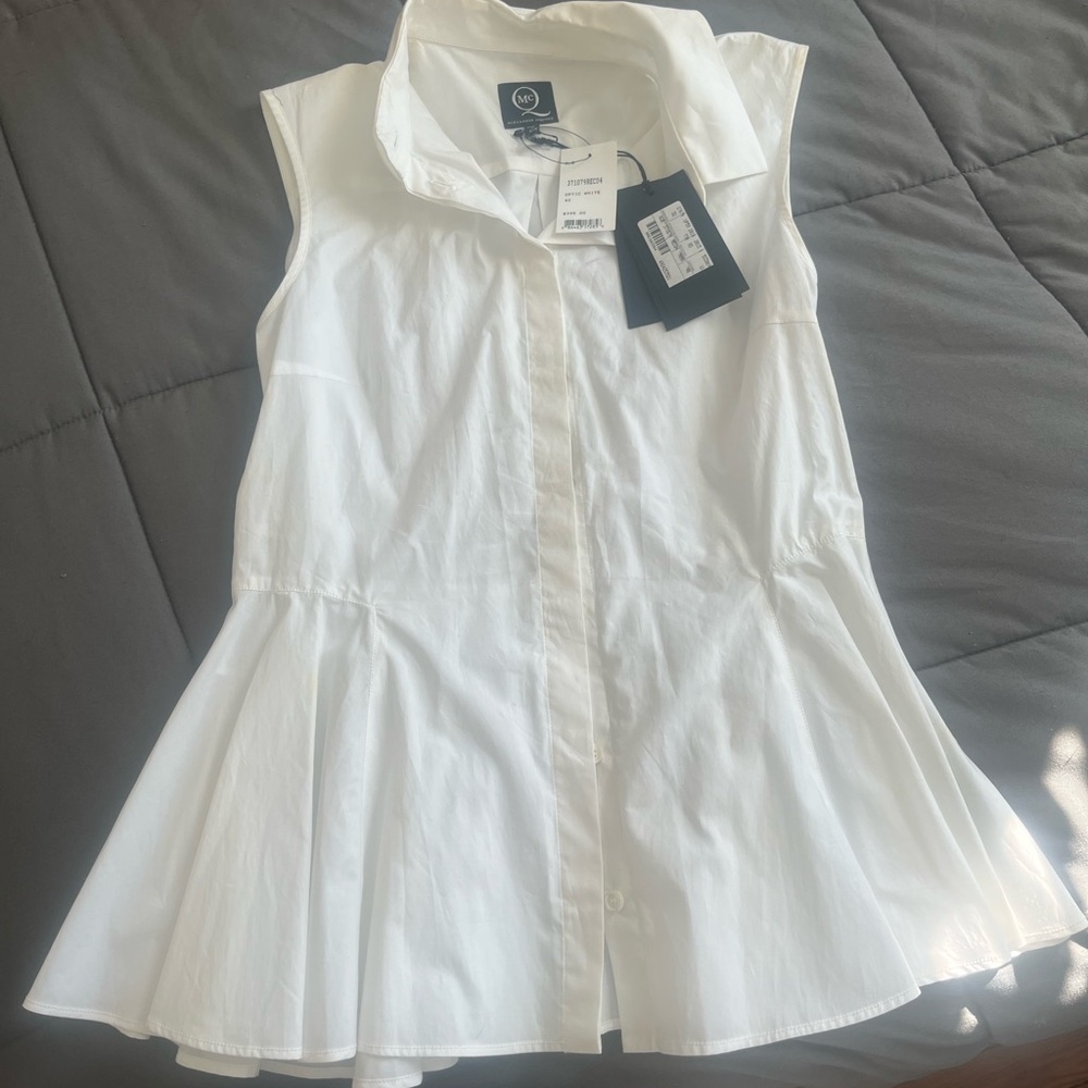 Alexander McQueen Optic White Blouse